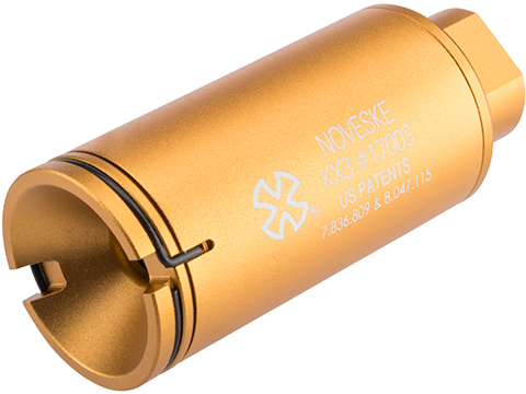 EMG Noveske Flash Hider w/ Built-In Nano Compact Rechargeable Tracer (Model: KX3 / Anodized Gold)