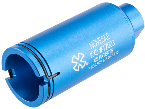 EMG Noveske Flash Hider w/ Built-In Nano Compact Rechargeable Tracer (Model: KX3 / Anodized Blue)