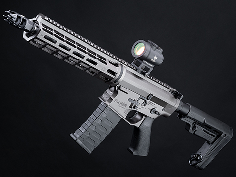 EMG Falkor Blitz Compact M4 w/ eSilverEdge Gearbox Airsoft AEG Training Rifle (Color: Falkor Grey / RS2 Stock)