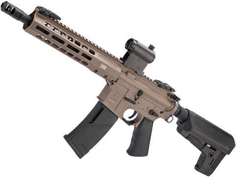 EMG / KRYTAC / BARRETT Firearms REC7 DI AR15 AEG Training Rifle (Color: Flat Dark Earth / SBR)