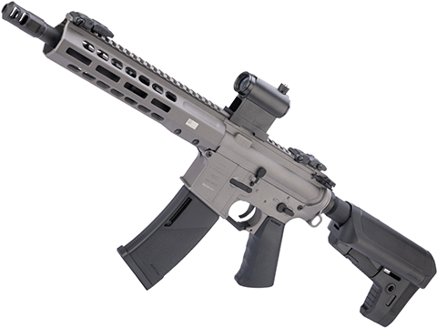 EMG / KRYTAC / BARRETT Firearms REC7 DI AR15 AEG Training Rifle (Color: Tungsten / SBR / 350 FPS)