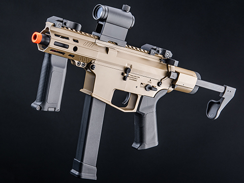 EMG Helios Angstadt Arms SCW-9 Pistol Caliber Carbine G3 AEG (Color: Tan / Gun Only)