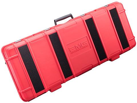 EMG Battle Cruiser 40 Hard Rifle Case w/ Loop Morale Patch Space & PNP Foam (Color: Red / EMG Logo)