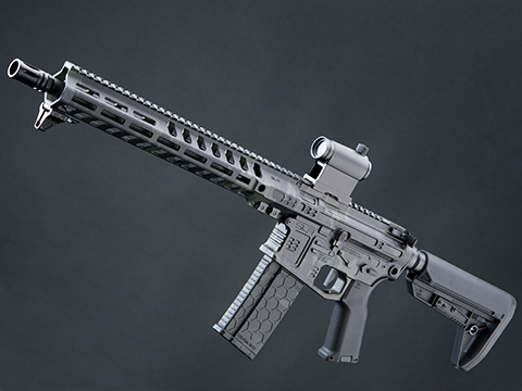EMG Helios SLR Rifleworks Licensed B15 Airsoft AEG W/ ION M-LOK Handguard (Color: Multicam Black / 13.7 HDX Handguard / 350 FPS)