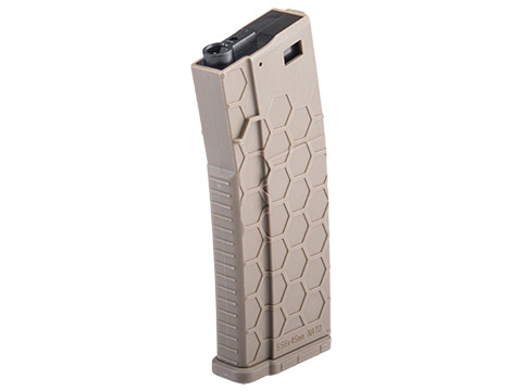 EMG Hexmag Licensed 230rd Polymer Mid-Cap Magazine for M4 / M16 Series Airsoft AEG Rifles (Color: Dark Earth / Single Magazine)