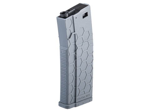 EMG Hexmag Licensed 230rd Polymer Mid-Cap Magazine for M4 / M16 Series Airsoft AEG Rifles (Color: Grey / Single Magazine)