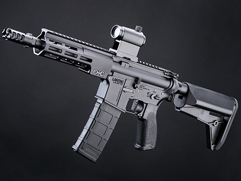 EMG Custom LanTac Licensed LA-SF15 Receiver M-LOK Airsoft AEG Rifle w/ Platinum QBS Gearbox (Color: Black / PDW / 350 FPS)