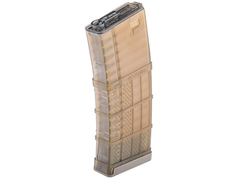 EMG 190rd Lancer Systems Licensed L5 AWM Airsoft Mid-Cap Magazines (Color: Translucent Flat Dark Earth / Single)