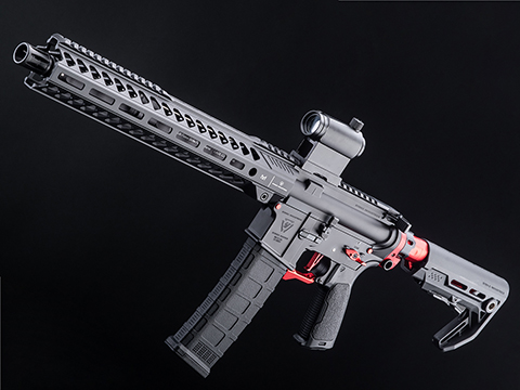 EMG Strike Industries Tactical Competition MWS System Gas Blowback Airsoft Rifle w/ Cerakote Finish (Model: Carbine / Red Edition)