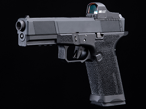 EMG SAI BLU w/ EMG Tier One Utility RMR-Cut Slide GBB Airsoft Pistol (Color: Blackout / Optic Package)