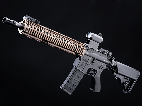 EMG / Daniel Defense Licensed SOPMOD Block II w/ GATE ASTER Programmable MOSFET (Model: M4A1 RIS II / Black w/ Bronze Rail)