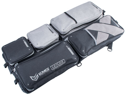 Evike.com Exclusive Laylax 32 Collapsible Container and Gun Case (Color: Black & Grey / EMG Logo)