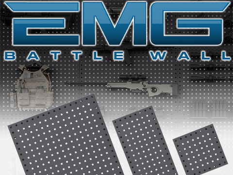 EMG Battle Wall System Weapon Display & Storage Panels (Size: 35 x 23.5 / Black)