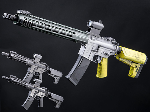 EMG / KRYTAC / BARRETT Firearms Custom Cerakote REC7 DI AR15 AEG Training Rifle (Color: Bomber Pin Up / Carbine)