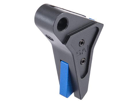 EMG SAI Tier One Flat Trigger for Elite Force GLOCK GBB Pistols (Color: Black / Blue)