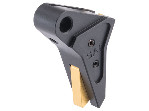 EMG SAI Tier One Flat Trigger for Elite Force GLOCK GBB Pistols (Color: Black / Gold)