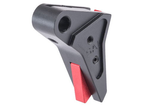 EMG SAI Tier One Flat Trigger for Elite Force GLOCK GBB Pistols (Color: Black / Red)