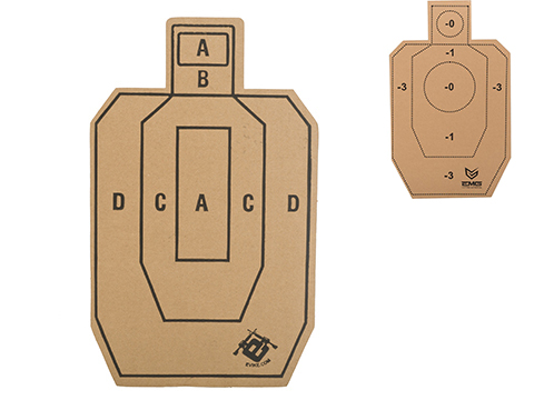 Professional Evike.com Silhouette Tactical Training Targets with Scoring Rings - Set of 20 