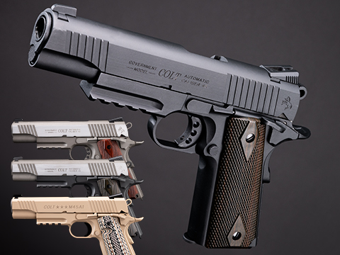 Cybergun x Colt 1911 Tactical CO2-Powered Airsoft Gas Blowback Pistol - KWC