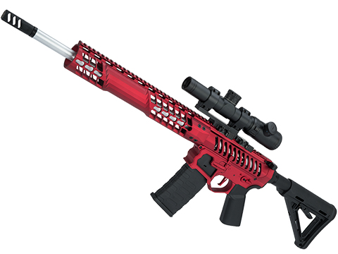 EMG F-1 Firearms BDR-15 3G AR15 2.0 eSilverEdge Full Metal Airsoft AEG Training Rifle (Model: Red / Magpul 400 FPS)