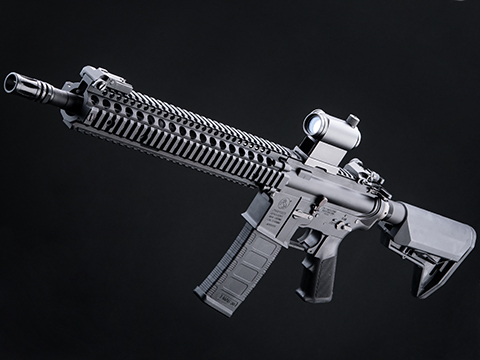 EMG Custom Built Colt Licensed M4 SOPMOD Block 2 Airsoft AEG Rifle with Daniel Defense Rail System (Model: 12 M4A1 / Black)