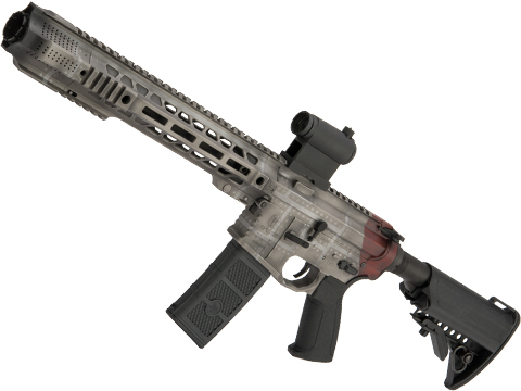 EMG / SAI GRY AR-15 AEG Training Rifle w/ JailBrake Muzzle w/ Black Sheep Arms Custom Cerakote (Model: SBR / Old Iron)