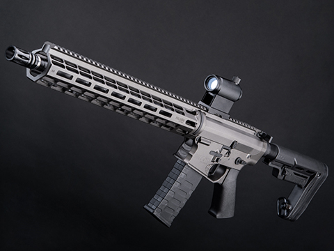 EMG Falkor AR-15 RECCE 2.0 eSilverEdge Training Weapon M4 Airsoft AEG Rifle (Color: Falkor Grey / 400 FPS)