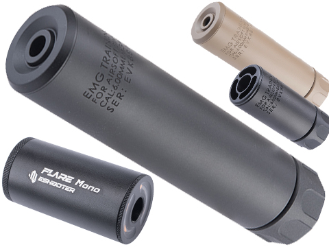 EMG Guardian Mock Suppressor Unit w/ Built-In E-Shooter Compact Rechargeable Tracer (Color: Black / Mid)