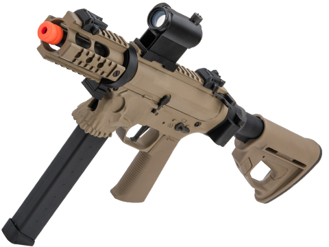 EMG / Sharps Bros Licensed Jack9 Metal Receiver Advanced EFCS Pistol Caliber Carbine Airsoft AEG (Model: Picatinny PDW / Dark Earth)