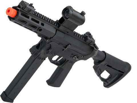 EMG Helios / Sharps Bros Licensed Jack9 Polymer Receiver Pistol Caliber Carbine Airsoft AEG (Model: M-LOK / PDW / Black)