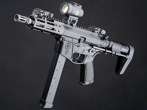 EMG Strike Industries x PWS Licensed 9mm Pistol Caliber Carbine AEG (Model: 5 M-LOK Rail / PDW Stock / 350 FPS / Gun Only)