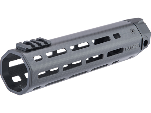 EMG Lancer Systems Licensed LCH M-LOK Handguard for M4/M16 Airsoft AEG Rifles (Color: Real Carbon Fiber / 8)