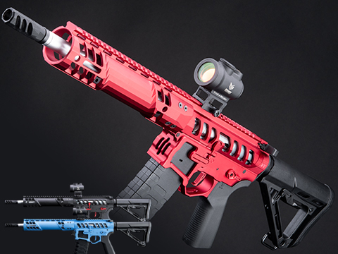 EMG F-1 Firearms UDR-15 Skeletonized AR-15 eSilverEdge Airsoft AEG Rifle w/ C7M M-LOK Handguard (Color: Black / Style 2)
