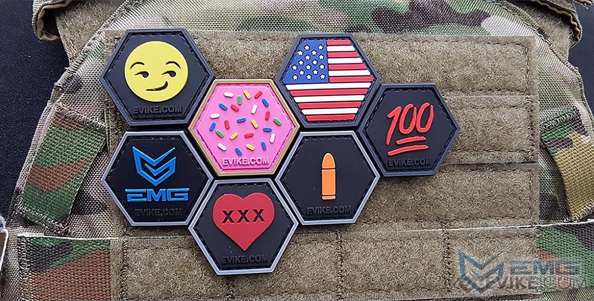 Operator Profile PVC Hex Patch Space Invaders Set