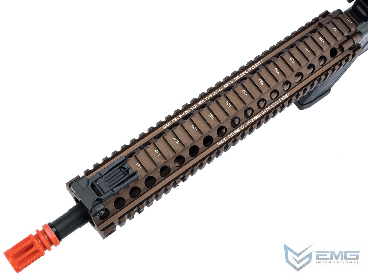 Emg Colt Licensed M4 Sopmod Block 2 Airsoft Aeg Rifle With Daniel Defense Rail System Model 12 M4a1 Tan Emg Arms