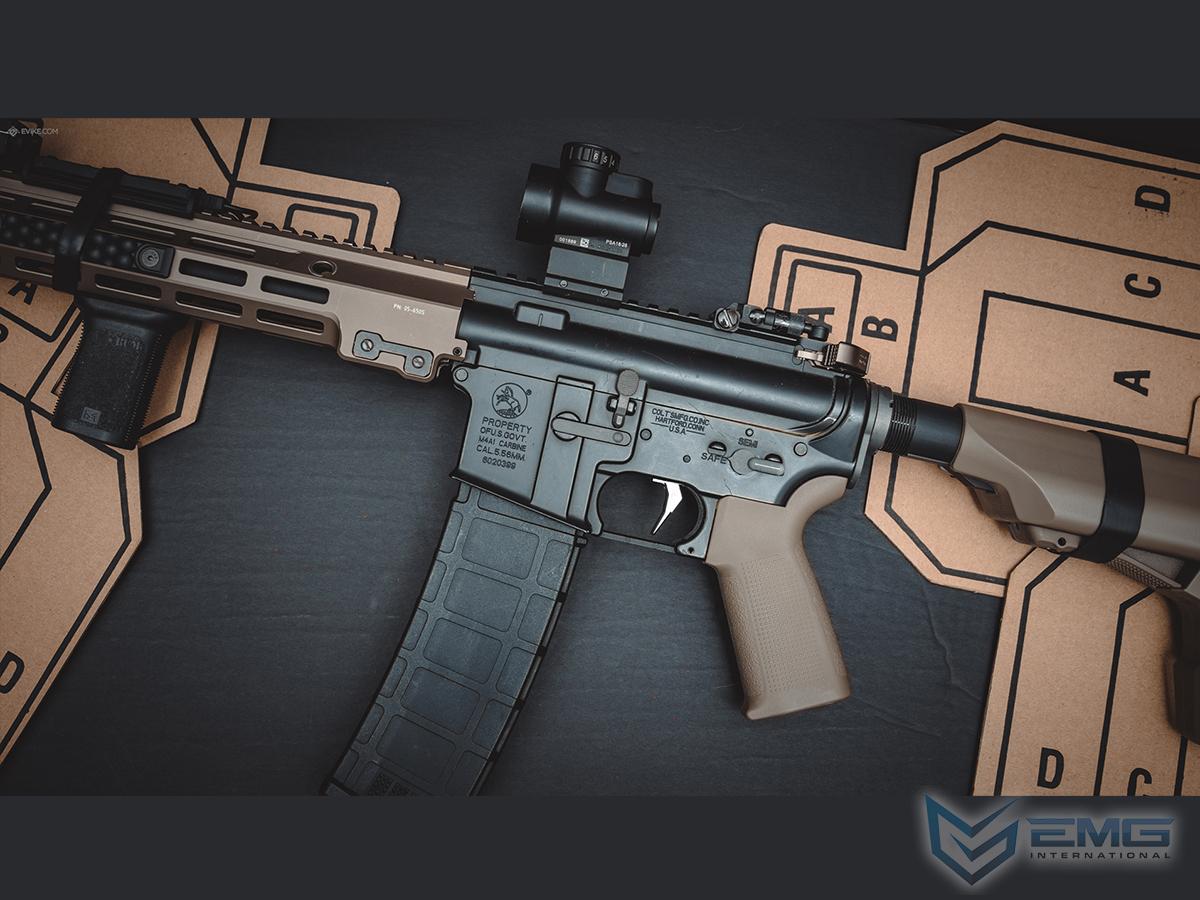Emg Colt Licensed M4 Sopmod Block 2 Airsoft Aeg Rifle With Daniel Defense Rail System Model 12 M4a1 Tan Emg Arms