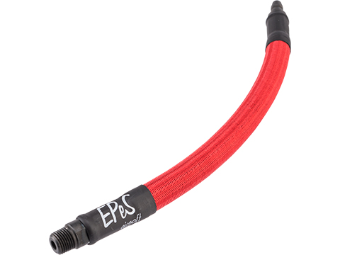 EPeS Airsoft Soft & Flexible MK.II Integral Grip Line Braided HPA Hose (Color: Red / 20cm)