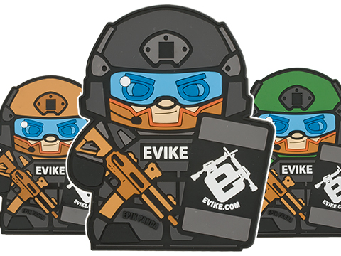 Epik Panda Evike Matt PVC Rubber Hook and Loop Morale Patch (Color: Urban)