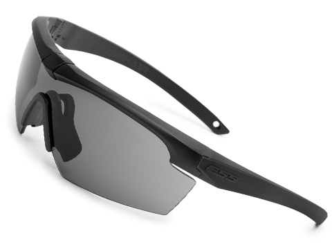 ESS Crosshair Ballistic Eyeshield (Color: Black / Smoke Gray Lens)