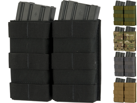 Esstac Double 5.56mm Tall KYWI Magazine Pouch (Color: Black)