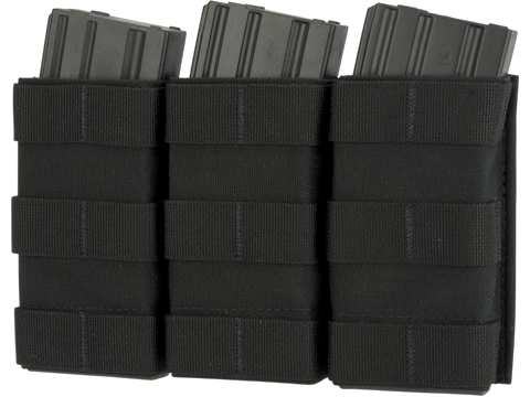 Esstac Triple Tall 5.56mm KYWI Magazine Pouch (Color: Black)