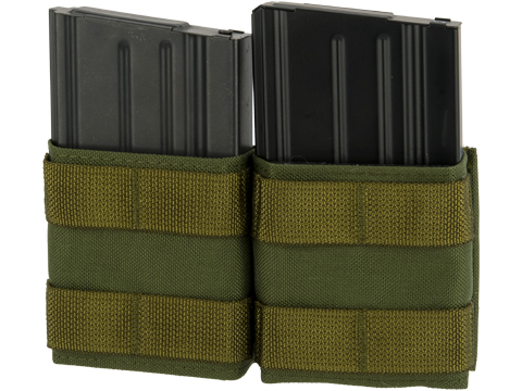 Esstac Double 7.62mm Shorty KYWI Magazine Pouch (Color: OD Green)