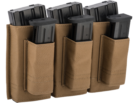 Esstac 5.56 3+3 KYWI Tall Double Stack w/ Fight Light MALICE Clips (Color: Coyote Brown)