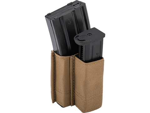 Esstac 5.56 1+1 KYWI Shorty Double Stack Magazine Pouch with Belt Loops (Color: Coyote Brown)