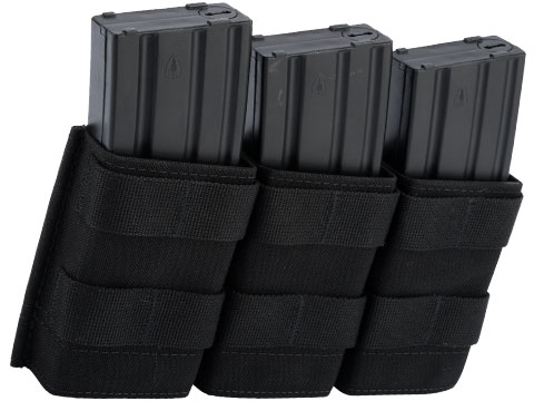 Esstac Triple Midlength 5.56mm KYWI Magazine Pouch (Color: Black)