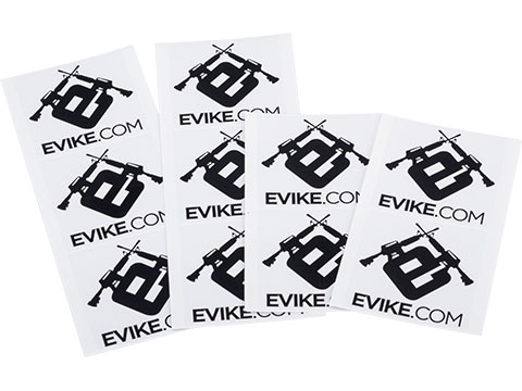 Evike.com 2.25 Square Clear Decal / Sticker - Set of 6