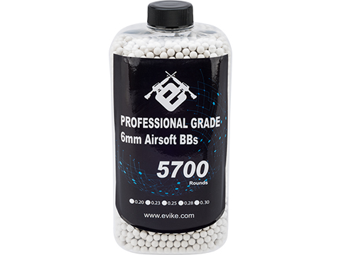 Evike.com Professional Grade Precision Airsoft BBs - 5700 Rounds (Weight: .30g)