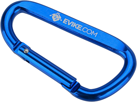 Evike.com Licensed QD Tactical Metal Carabiner Type Keychain (Color: Evike Blue)