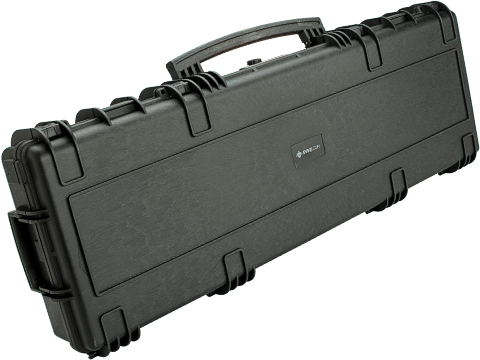 Evike.com Armory 45 Waterproof Rolling Hard Shell Locking Gun Case w/ Custom Grid Foam (Color: Black)