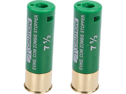 Evike Zombie Stopper 30 Round Shells for Multi & Single-Shot Airsoft Shotguns (Color: Green / 2 Pack)